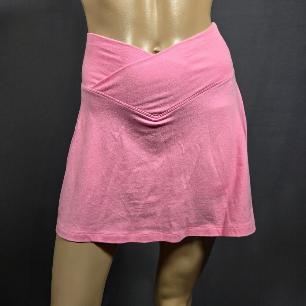Victorias Secret PINK Bubblegum Mini Skort Skirt Size XS Crossover High Waist